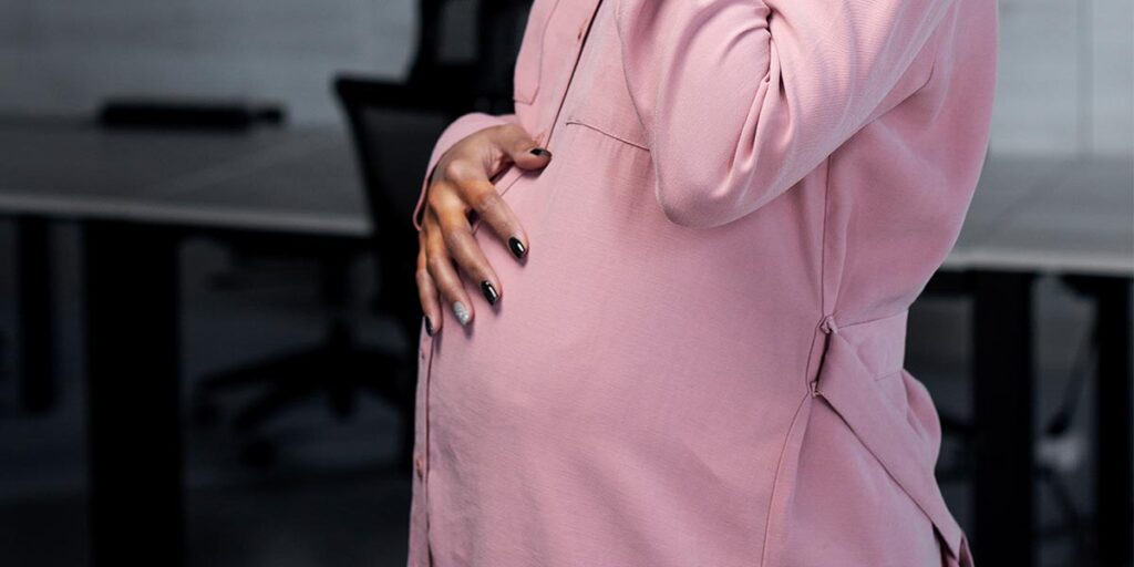 Pregnant woman in Nigeria